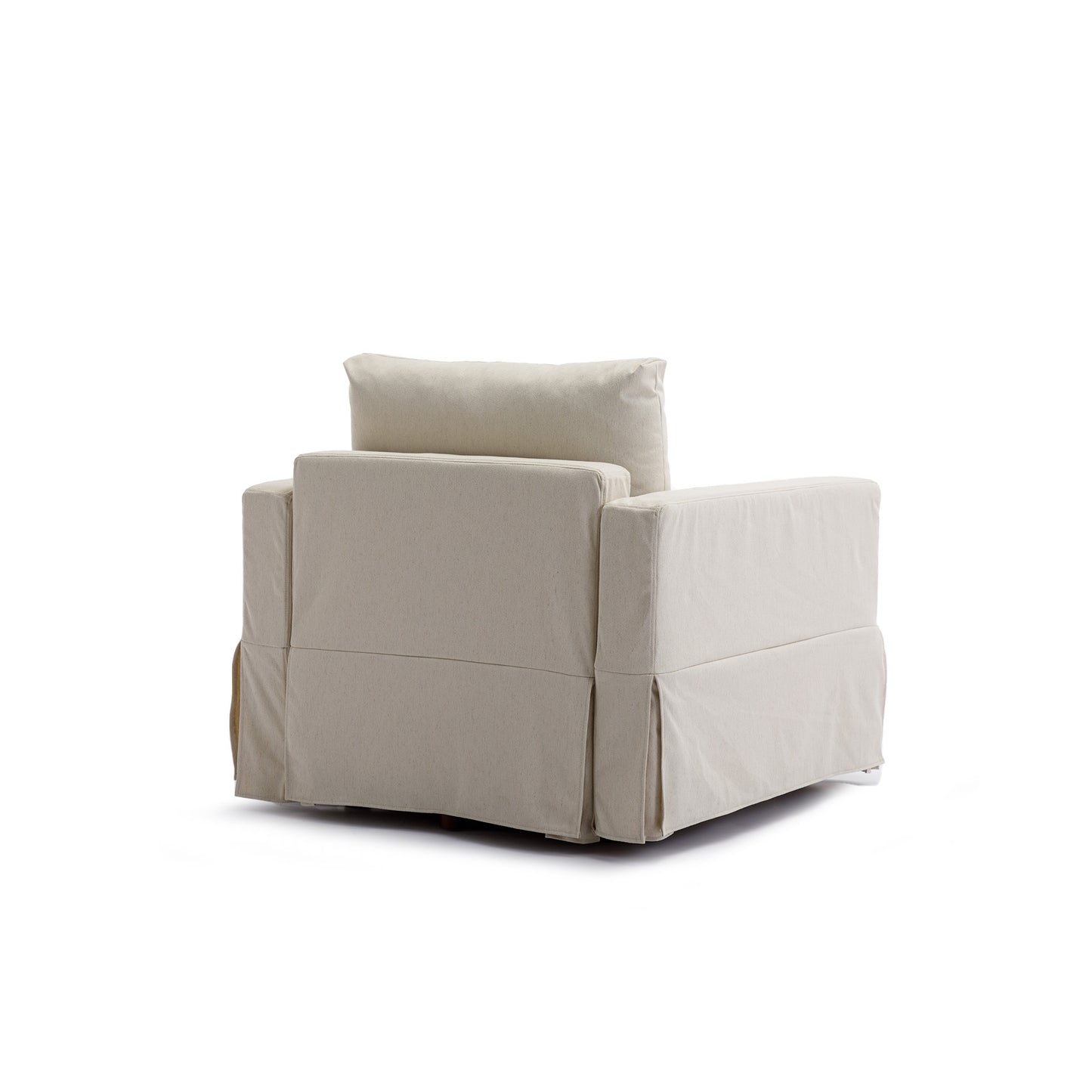 Cream Modular Sectional Sofa with 2 Ottomans and Removable/Washable Cushions