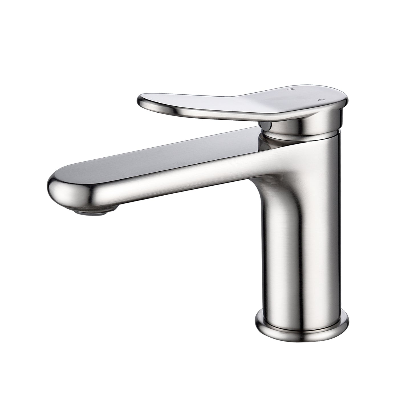 Elegant Single Handle Brushed Nickel Bathroom Faucet