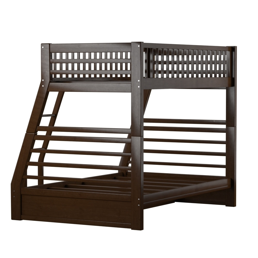 Jason Espresso Twin/Full Bunk Bed with Underneath Storage