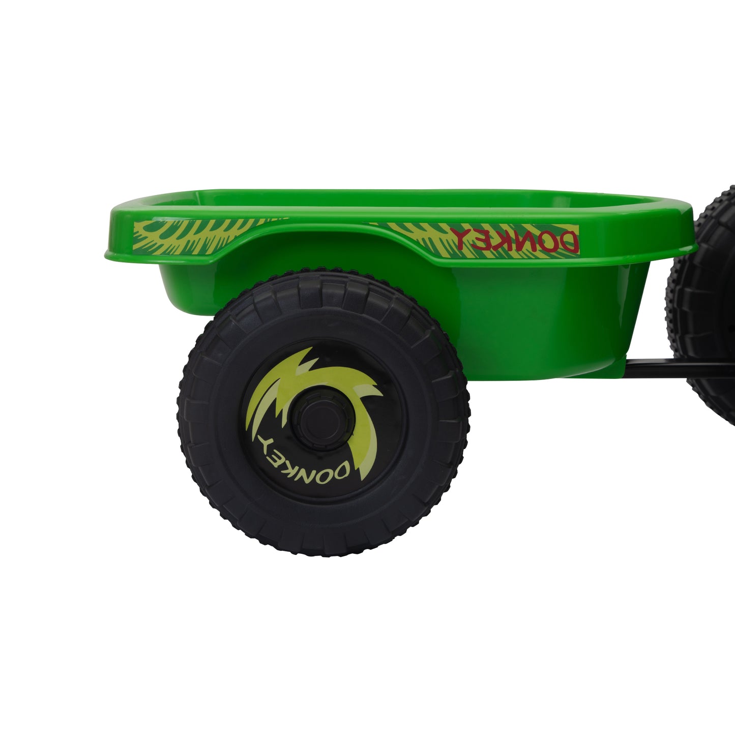 6V Kids Electric ATV, Toddler Ride on Car with Trailer, Music, Bluetooth and Power Display for Boys and Girls, Green