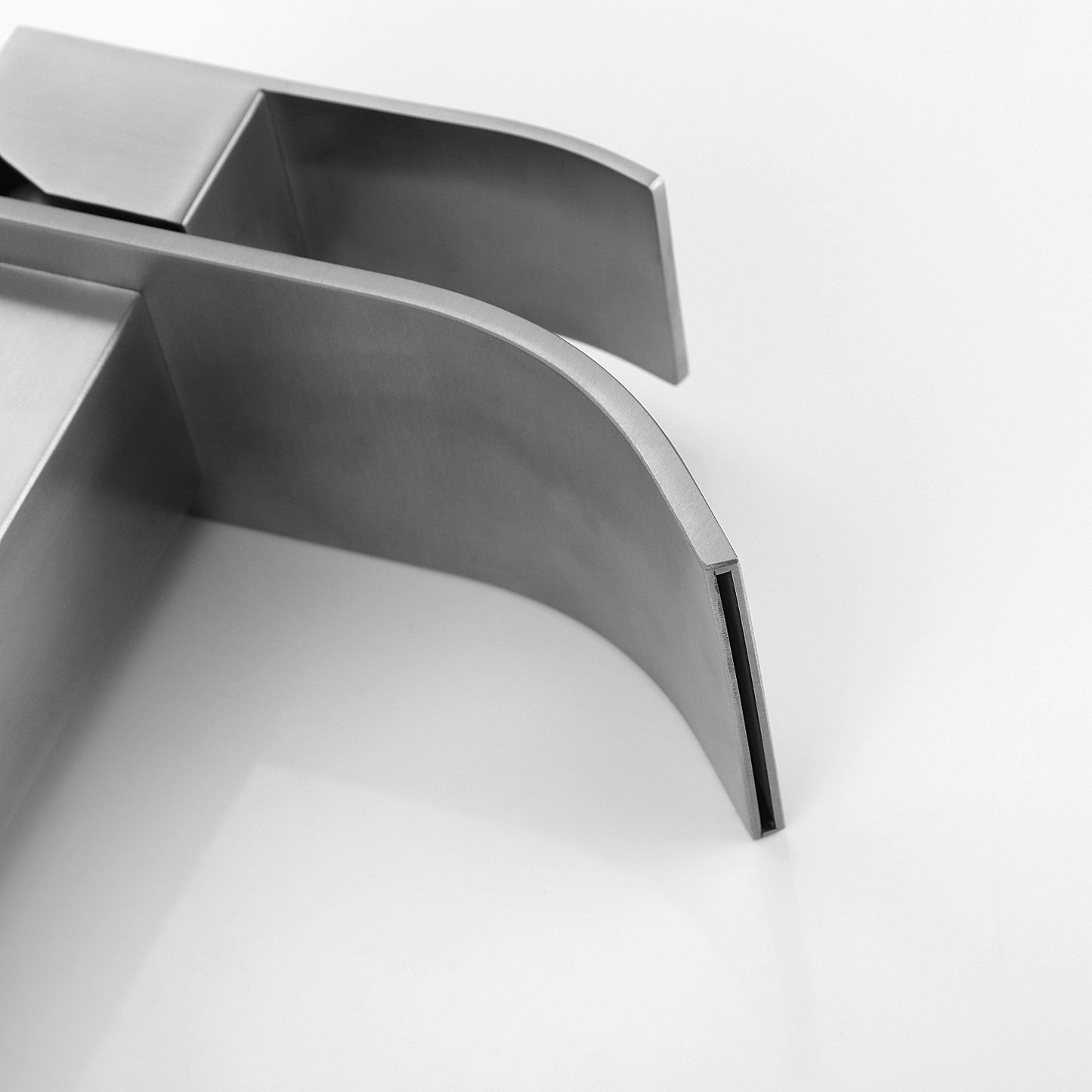 Sleek Waterfall Spout Bathroom Faucet with Single Handle