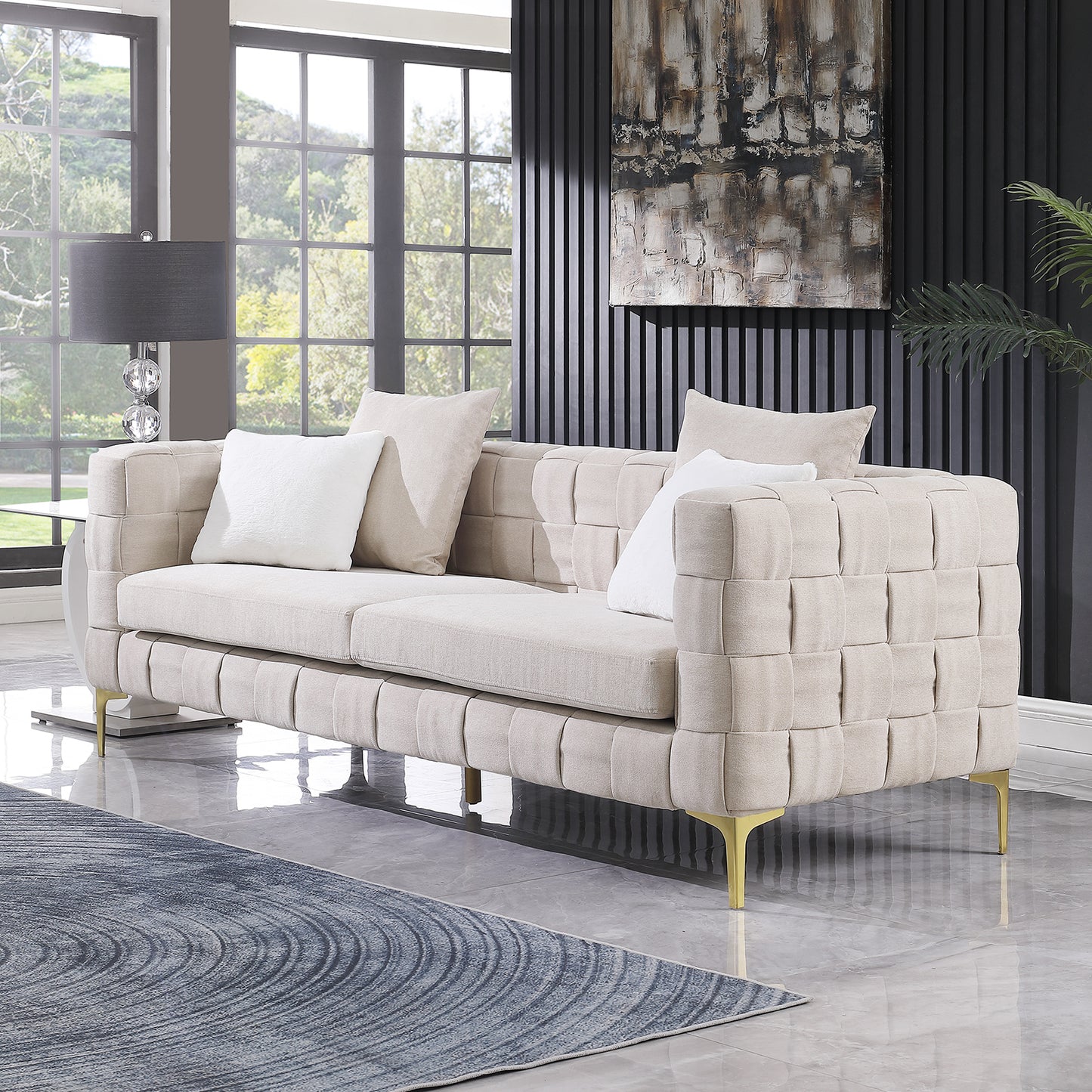 Deepth 35",  length 85"  weave sofa,weave sofa ,contemporary new concept sofa.handcrafted weave sofa