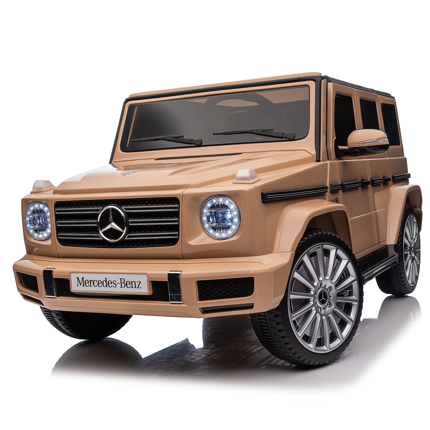 Licensed Mercedes-Benz G500,24V Kids ride on toy 2.4G W/Parents Remote Control,electric car for kids,Three speed adjustable,Power display, USB,MP3 ,Bluetooth,LED light,Three-point safety belt