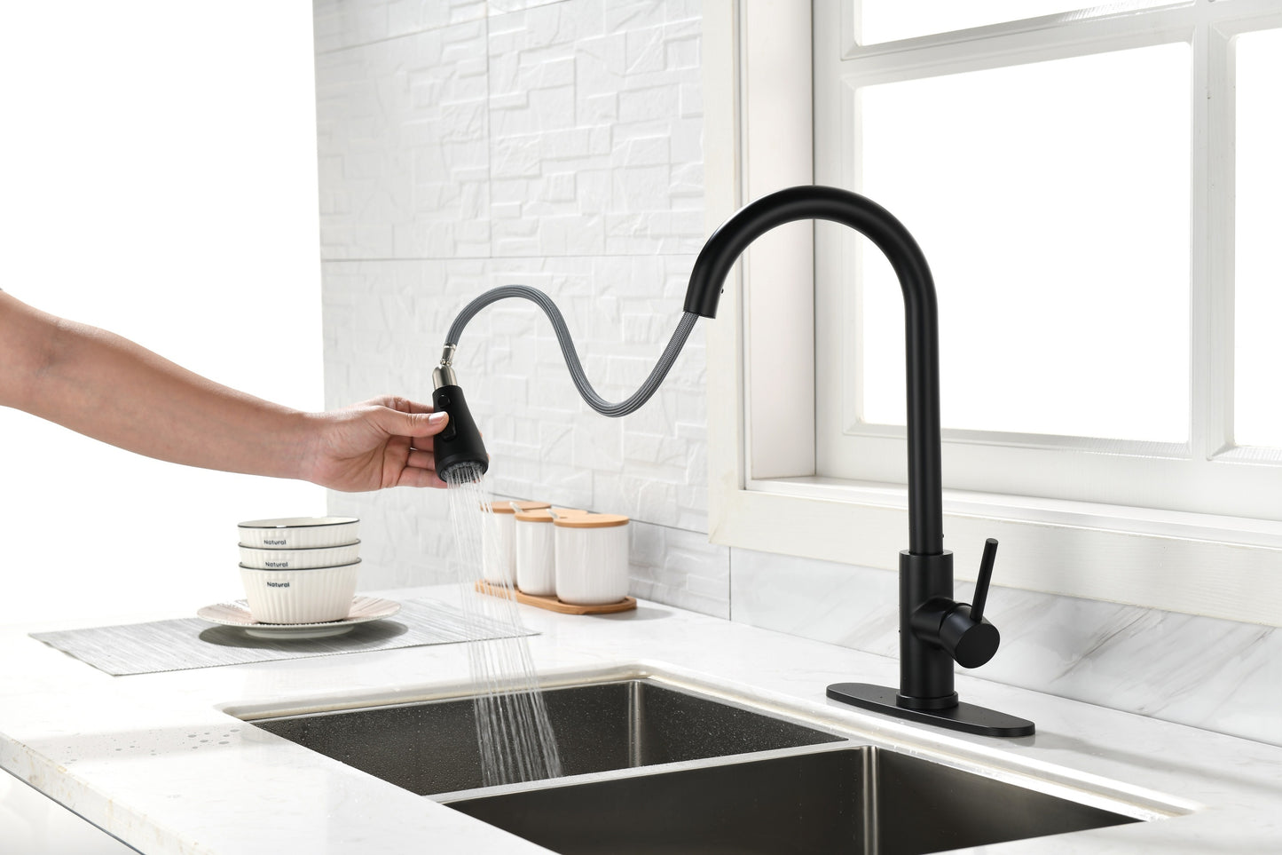 Kitchen Faucet with Pull Out Spraye