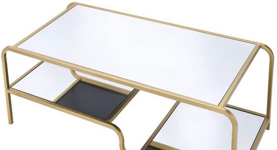 Gold and Mirror Astrid Coffee Table 81090