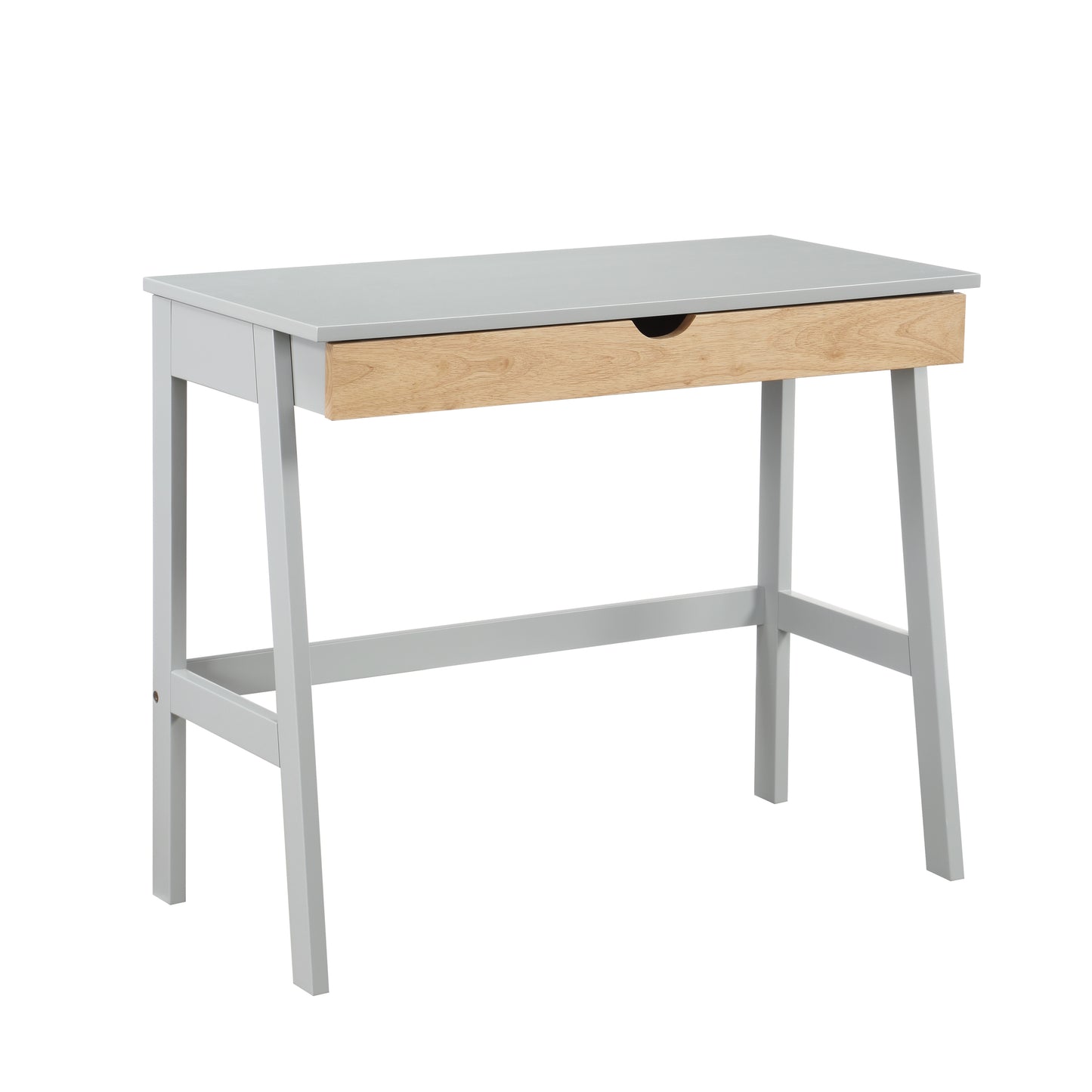 Hilton Writing Desk in Gray/Natural Finish