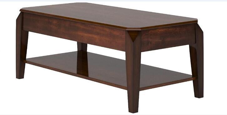 Elegant Walnut Coffee Table with Lift Top - Docila 80660