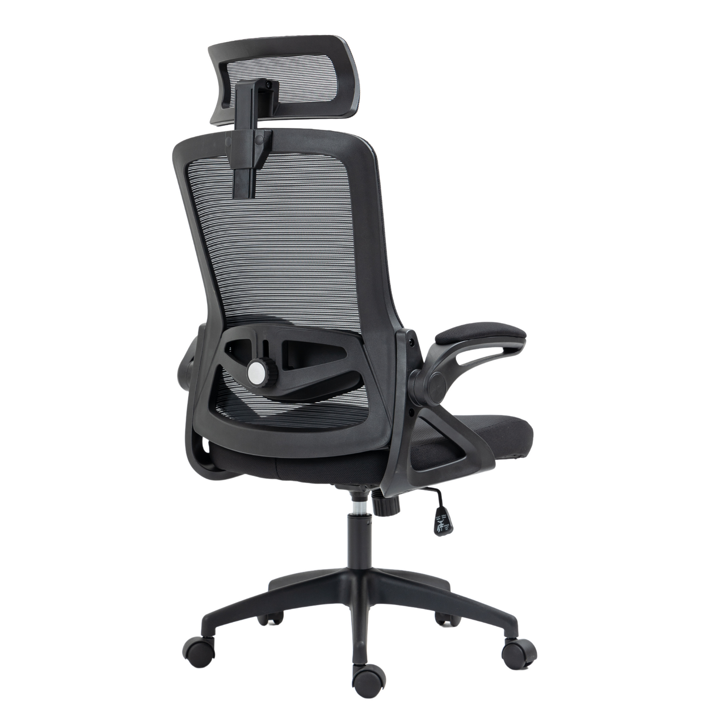 Ergonomic Office Desk Chair,Mesh High Back Computer Chair with Adjustable 3D Headrest & Lumbar Support & Flip-Up Arms Executive/Home/Study/Work Office Desk Chairs with Wheels