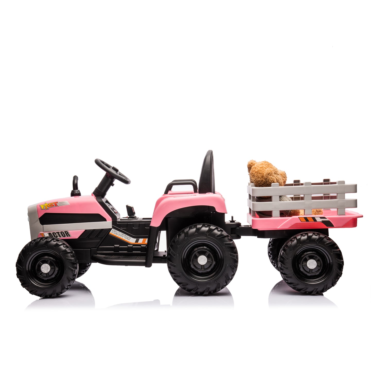 Electric Tractor Toy with Remote Control and Multiple Features