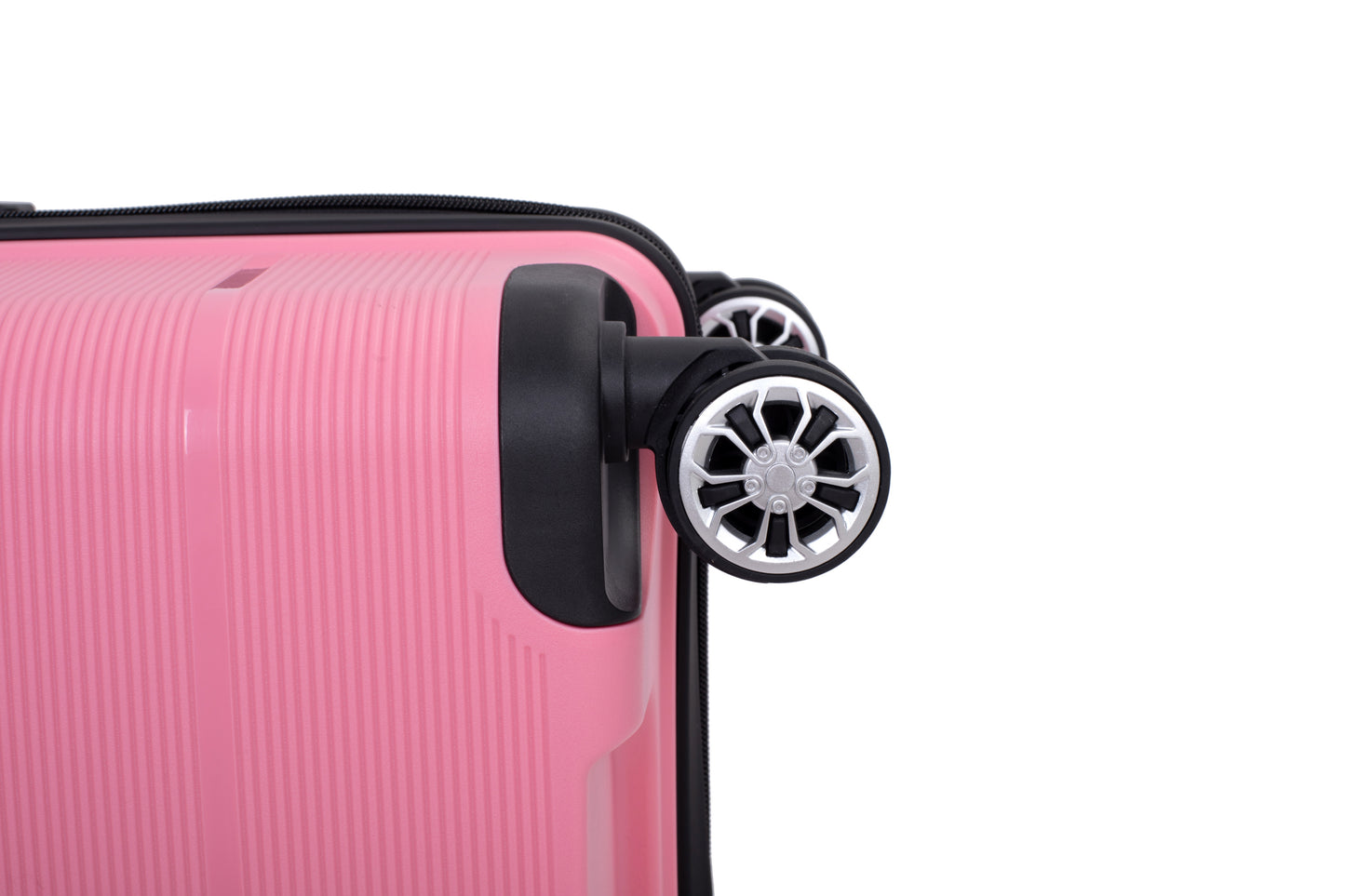 Hardshell Suitcase Double Spinner Wheels PP Luggage Sets Lightweight Durable Suitcase with TSA Lock,3-Piece Set (20/24/28) , Pink