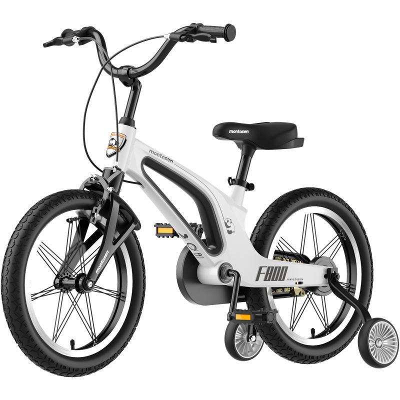 16" Kids Bike for Girls and Boys, Magnesium Alloy Frame with Auxiliary Wheel, Kids Single Speed Cruiser Bike.