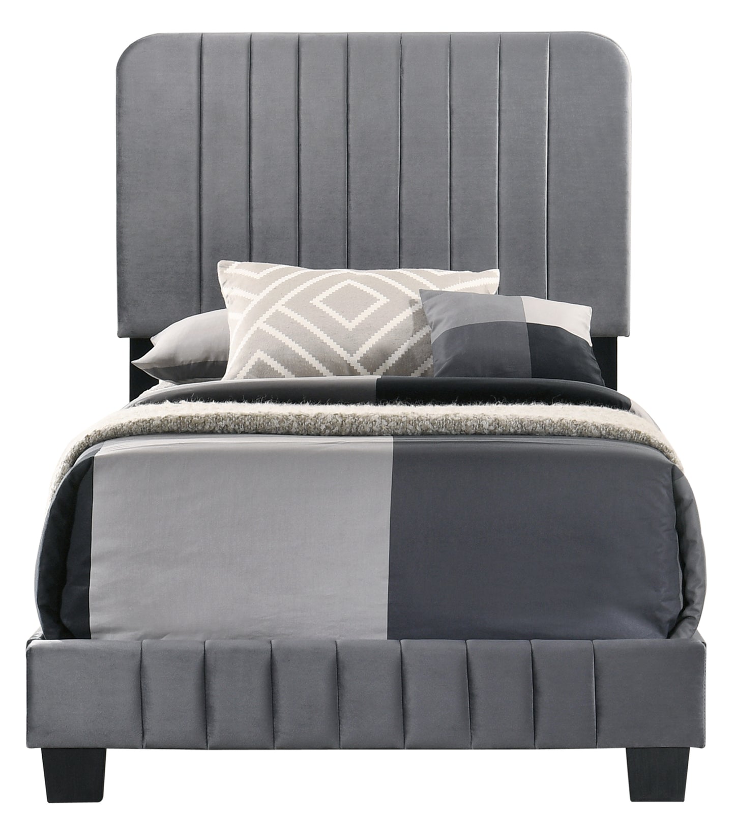 Lodi G0408-TB-UP TWIN BED , GRAY