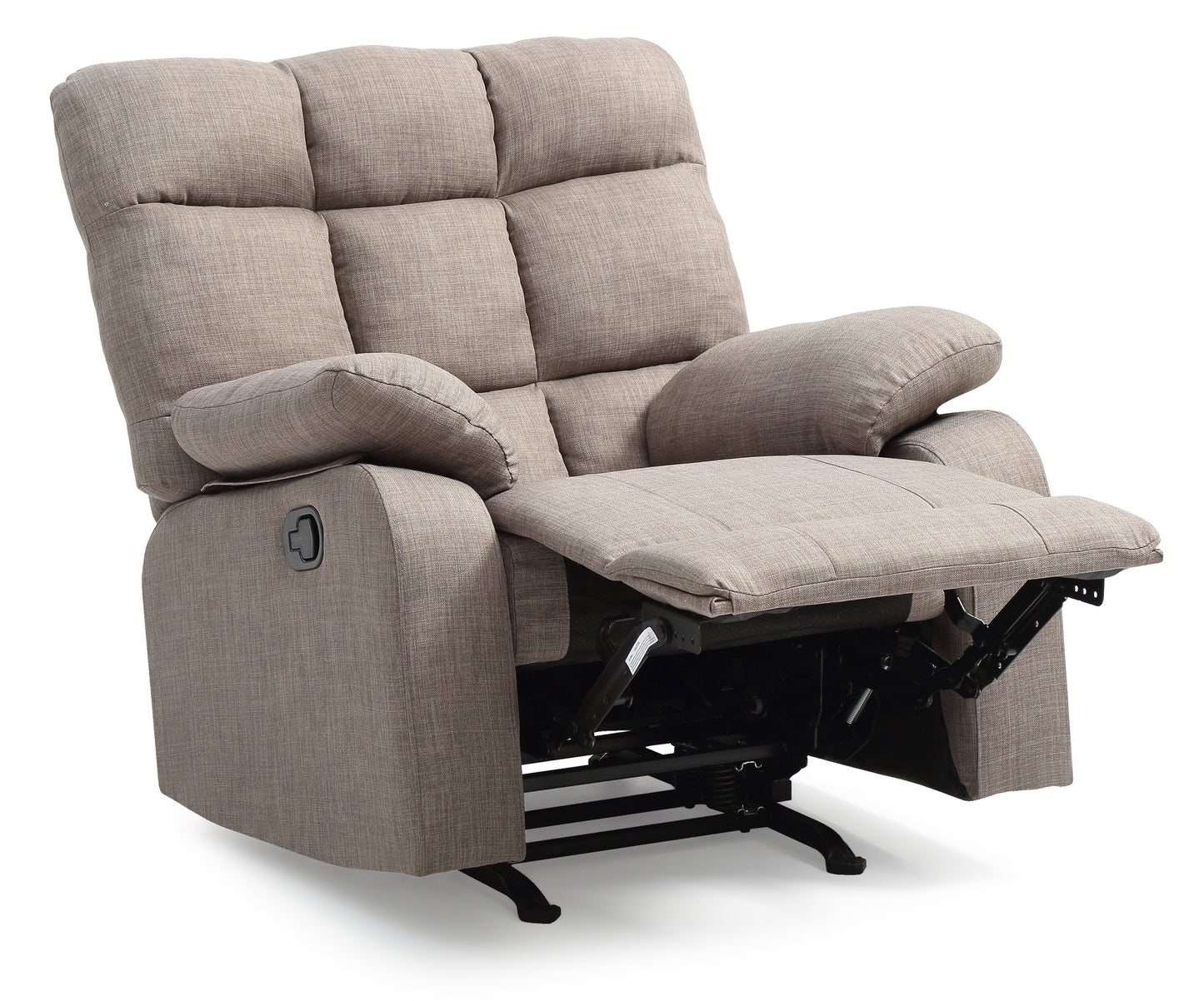 Luxurious Gray Cindy Rocker Recliner by Glory Furniture