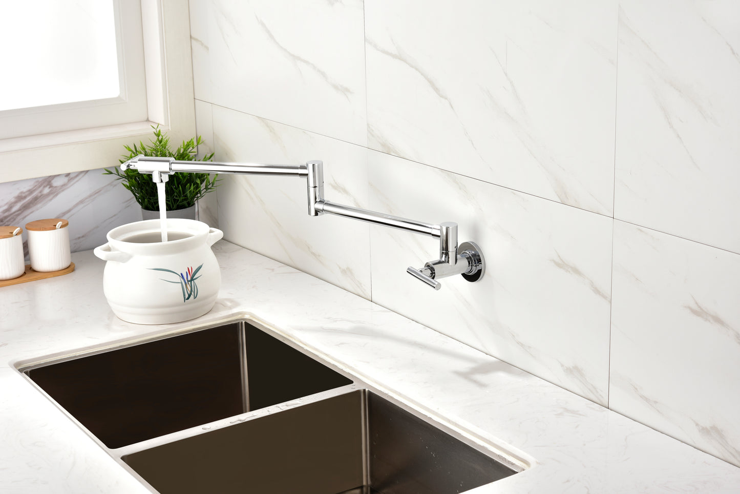 Pot Filler Faucet Wall Mount