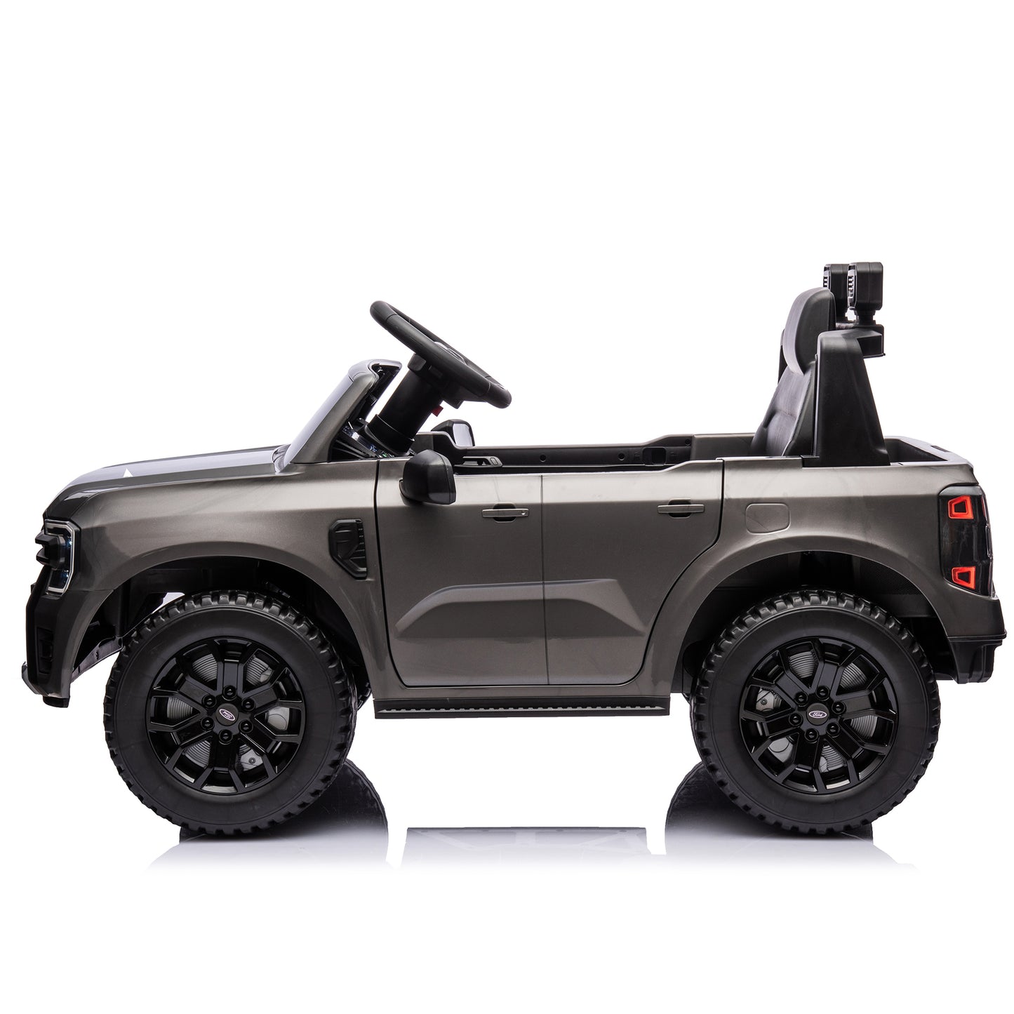 12V Kids Ride On Car W/Parents Remote Control,Licensed Ford Ranger,2WD,Rear wheel suspension,Low Start,Headlight,Horn,MP3,Bluetooth,Adjustable speed,Speed 1.86-4.97 mph for kids aged 3-6.