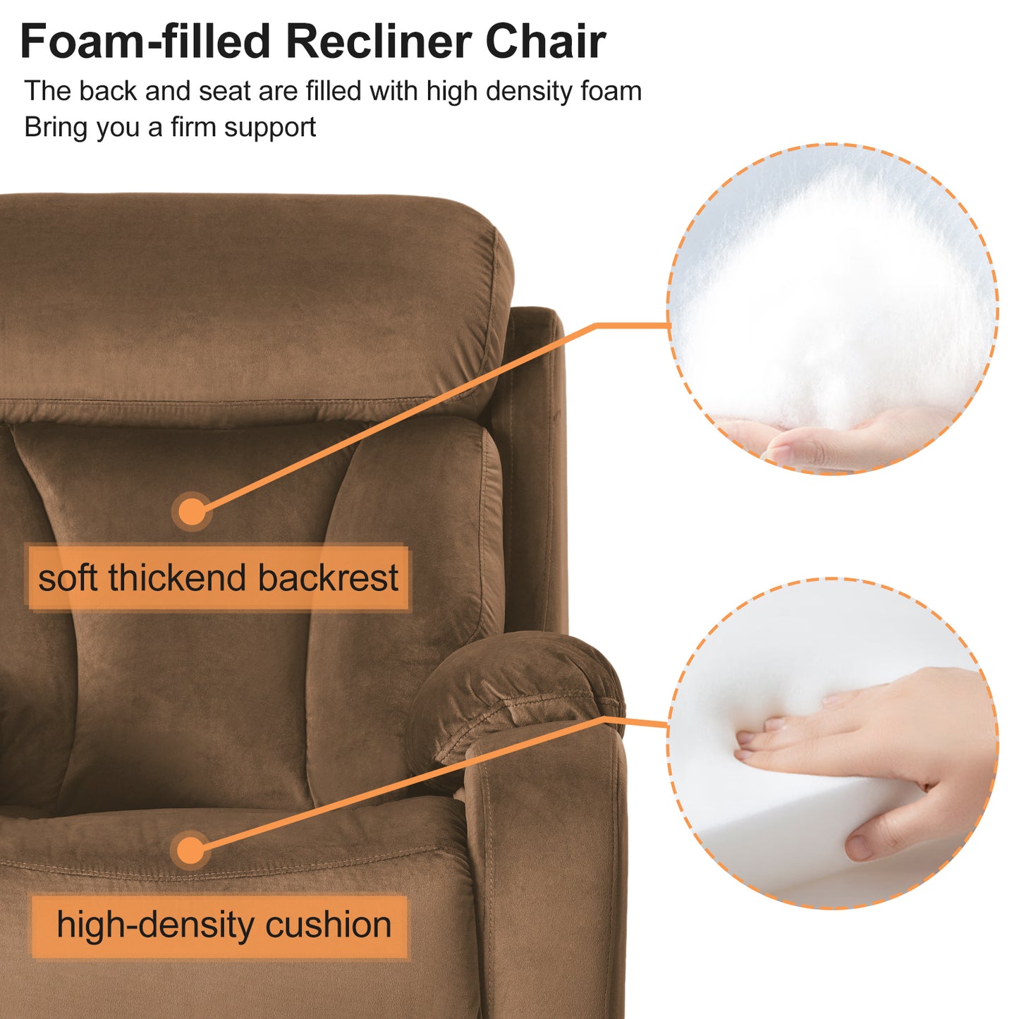 Electric Lift Recliner Chair with Remote Control and Wide Seat for Seniors