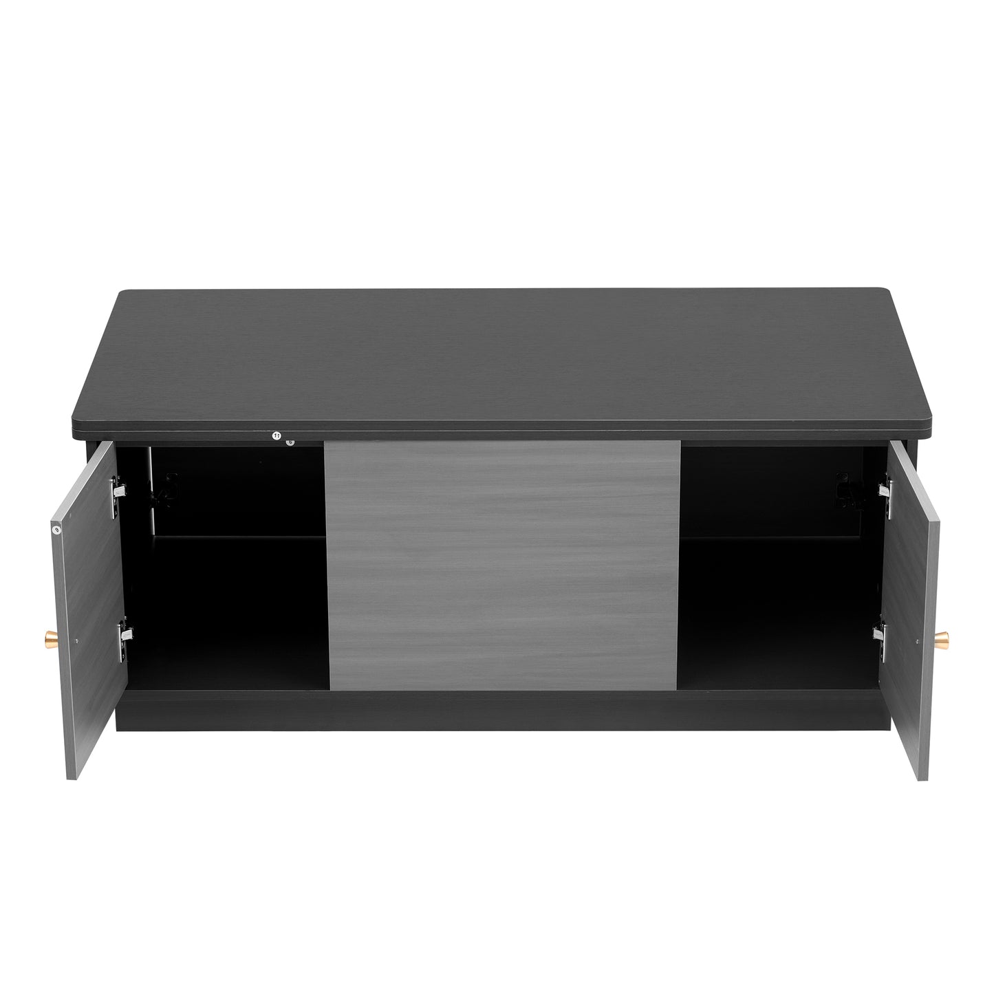 Extendable Lift-Top Coffee Table with Storage in Contemporary Gray