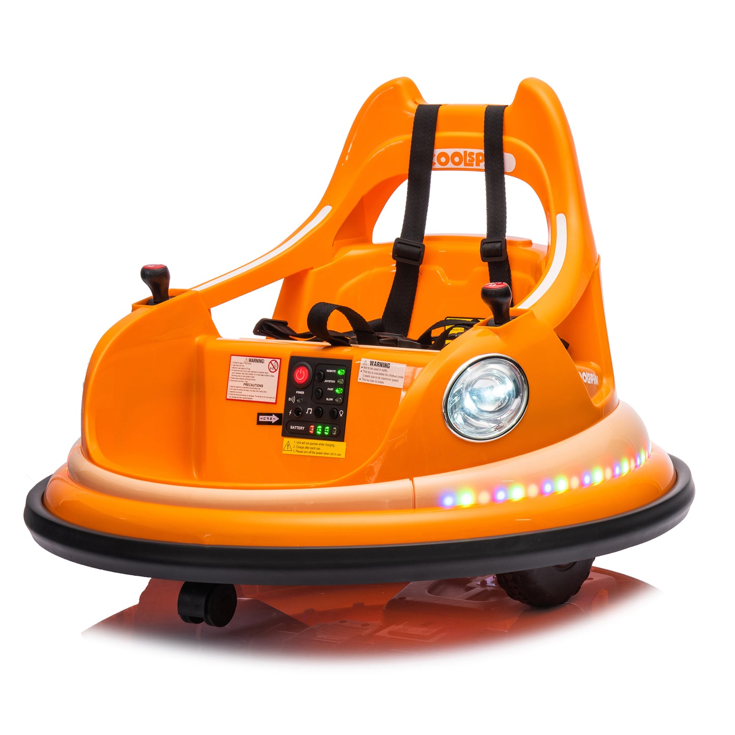 12V Ride-On Bumper Car for Kids with Remote Control and Safety Features