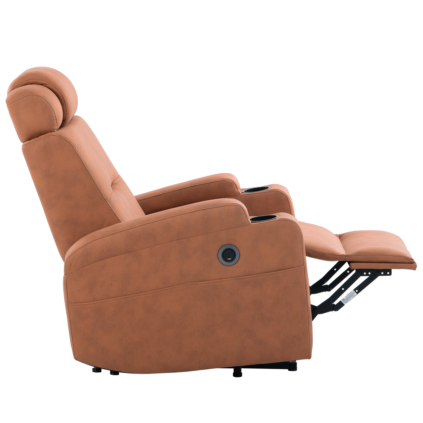 Comfortable Electric Power Lift Recliner Chair for Seniors with USB Charge Port (Orange)