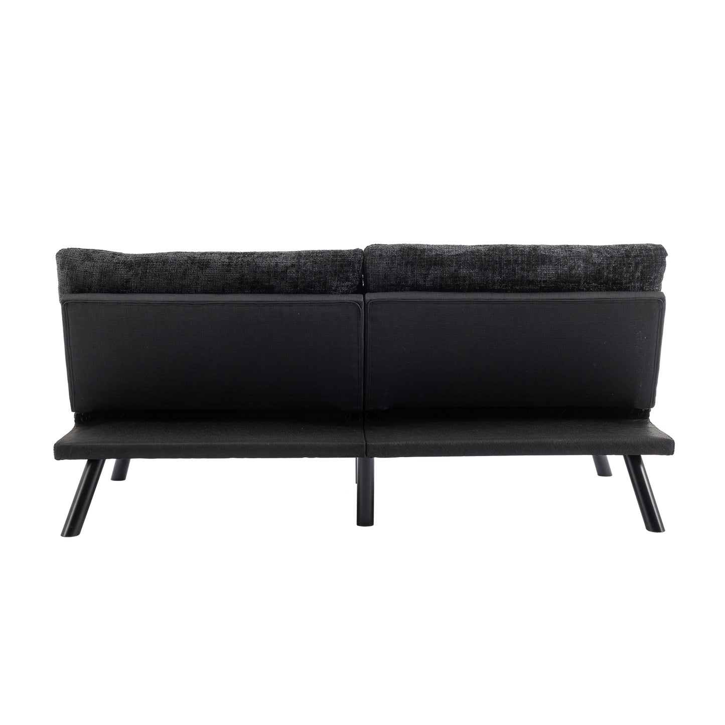 Convertible Sofa Bed  Loveseat Futon Bed Breathable Adjustable Lounge Couch with Metal Legs,Futon Sets for Compact Living Space  Chenille