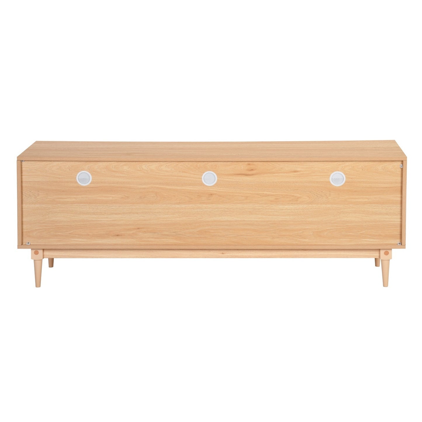 Entertainment Console with Rattan Storage for 65-70 inch TV