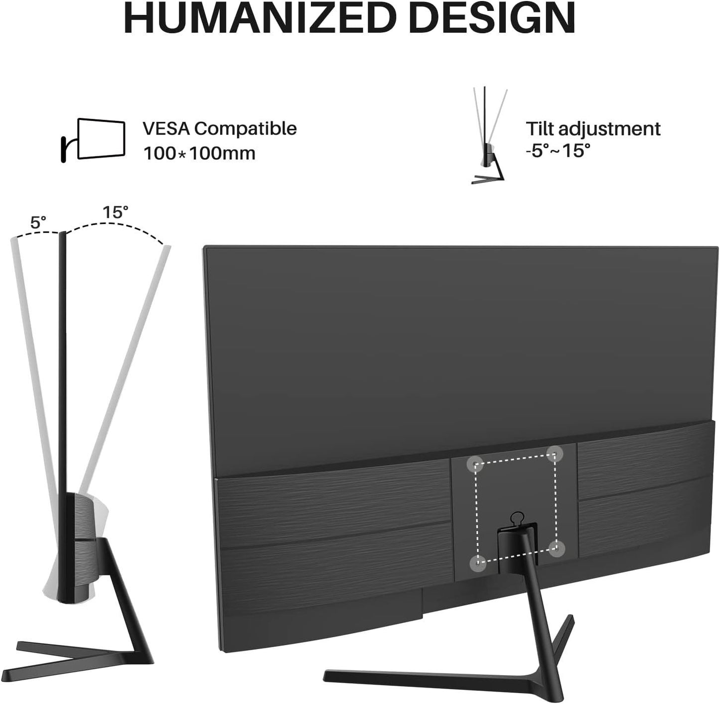 27 Sansui Computer Monitor with 100Hz Refresh Rate and HDR10 Support