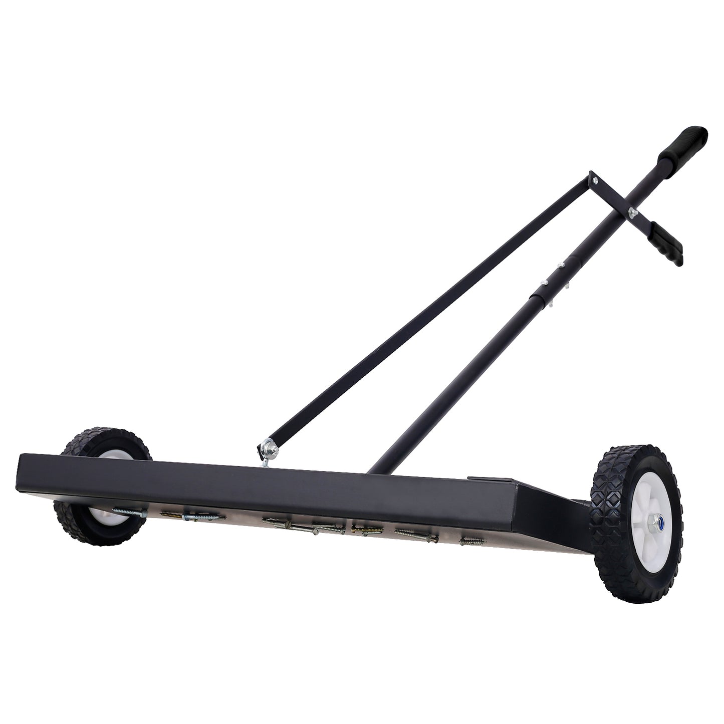 24'' Rolling Magnetic Pick-Up Sweeper, Heavy Duty Push-Type with Release, for Nails Needles Screws Collection,100 Pound Capacity