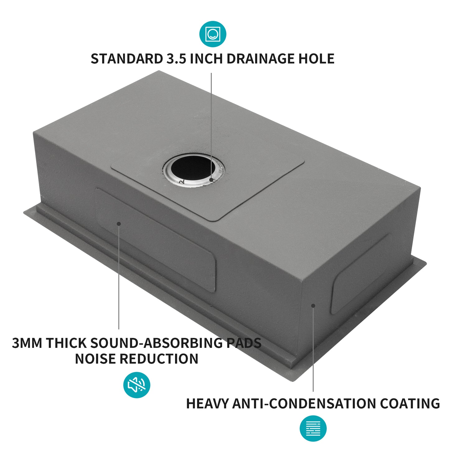 Deep Stainless Steel Undermount Kitchen Sink Workstation