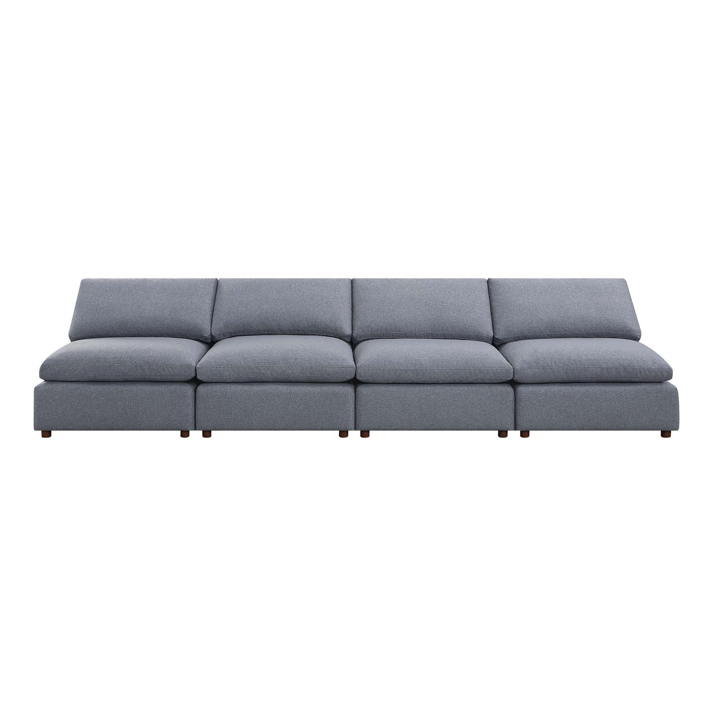 Customizable Grey Modular Sectional Sofa Set