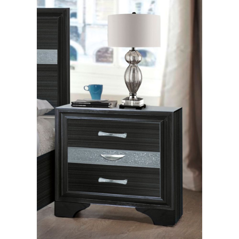 Naima Nightstand in Black 25903