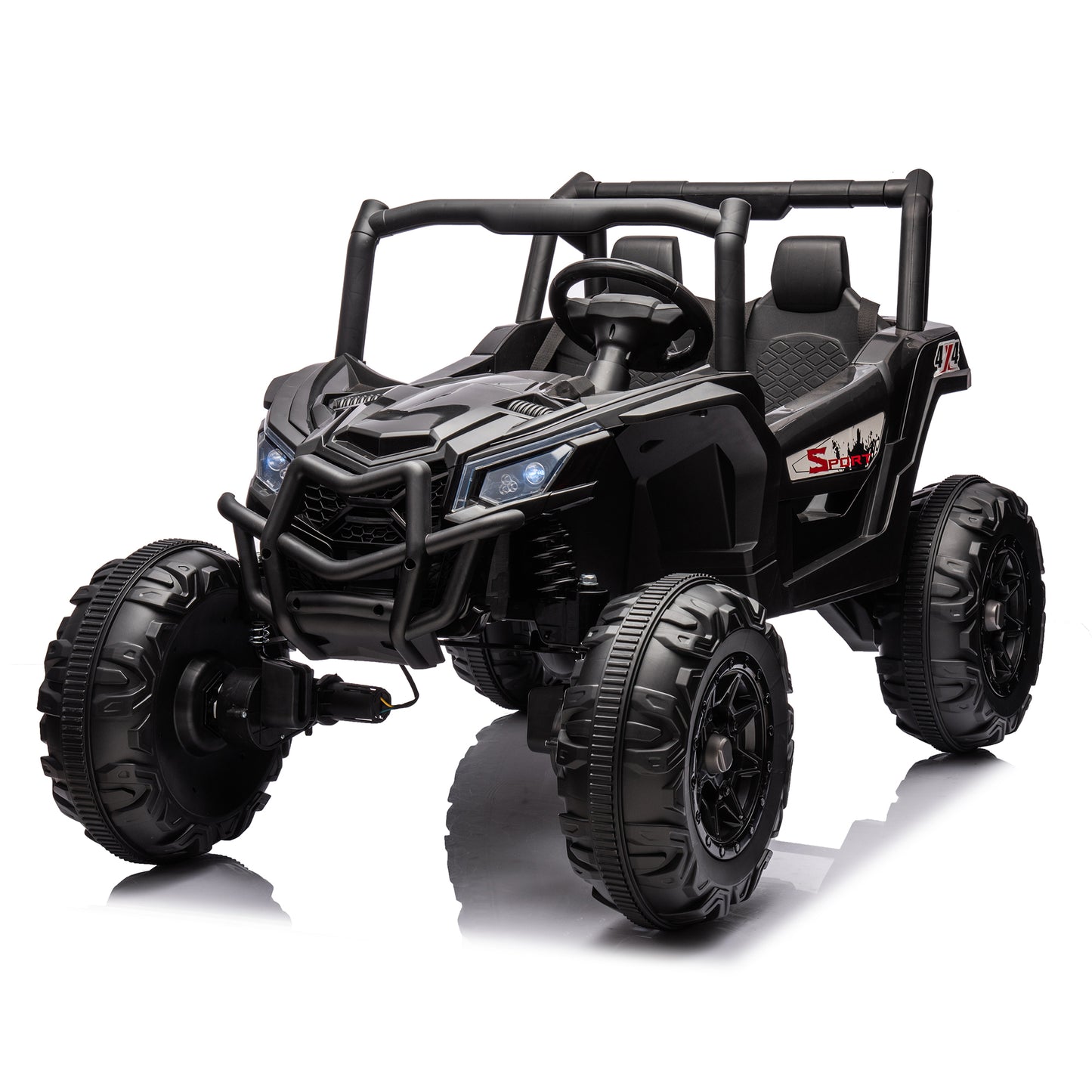 Ultimate Adventure 24V Ride-On UTV Car for Two Kids with Remote Control and Safety Belts