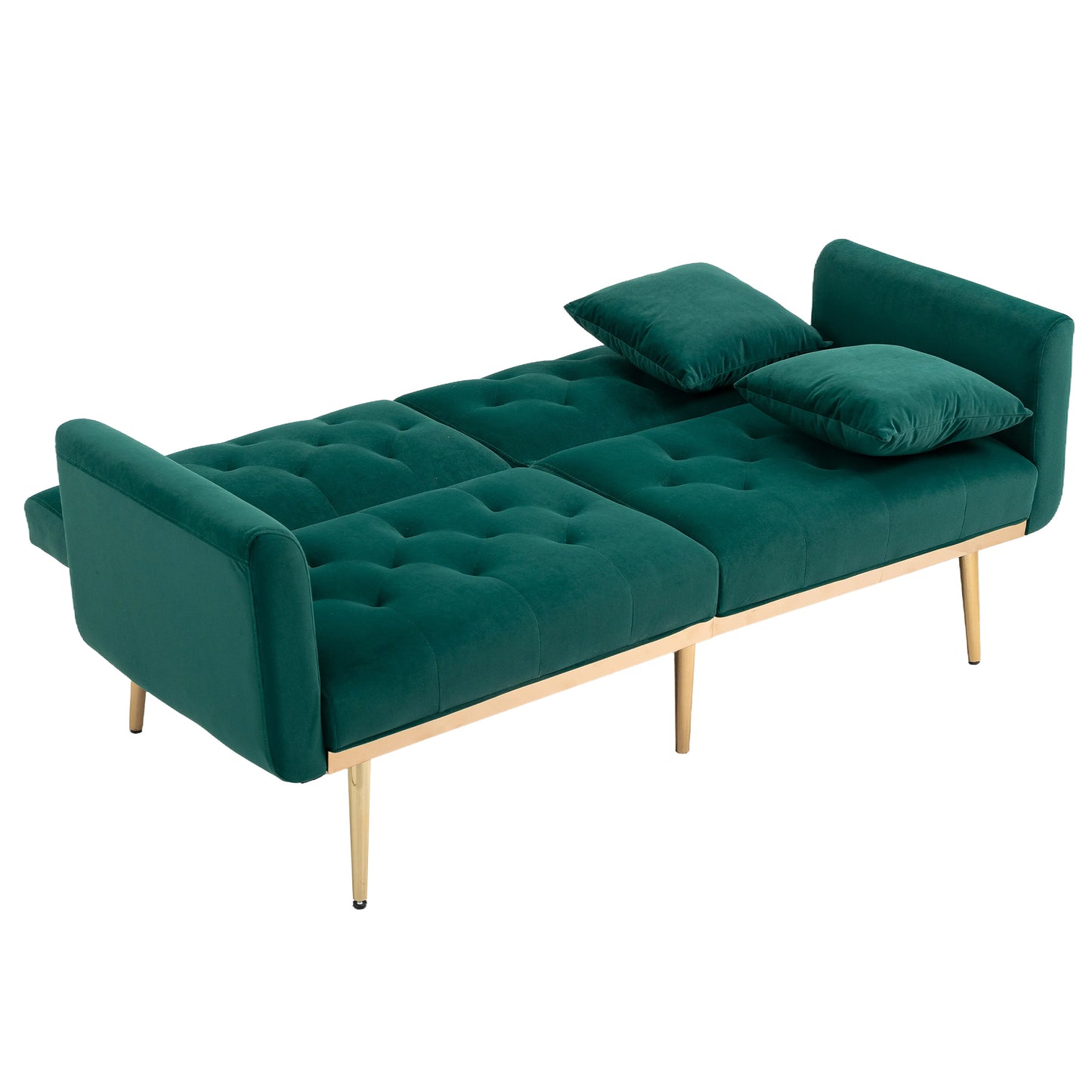 Velvet  Sofa , Accent sofa .loveseat sofa with metal  feet