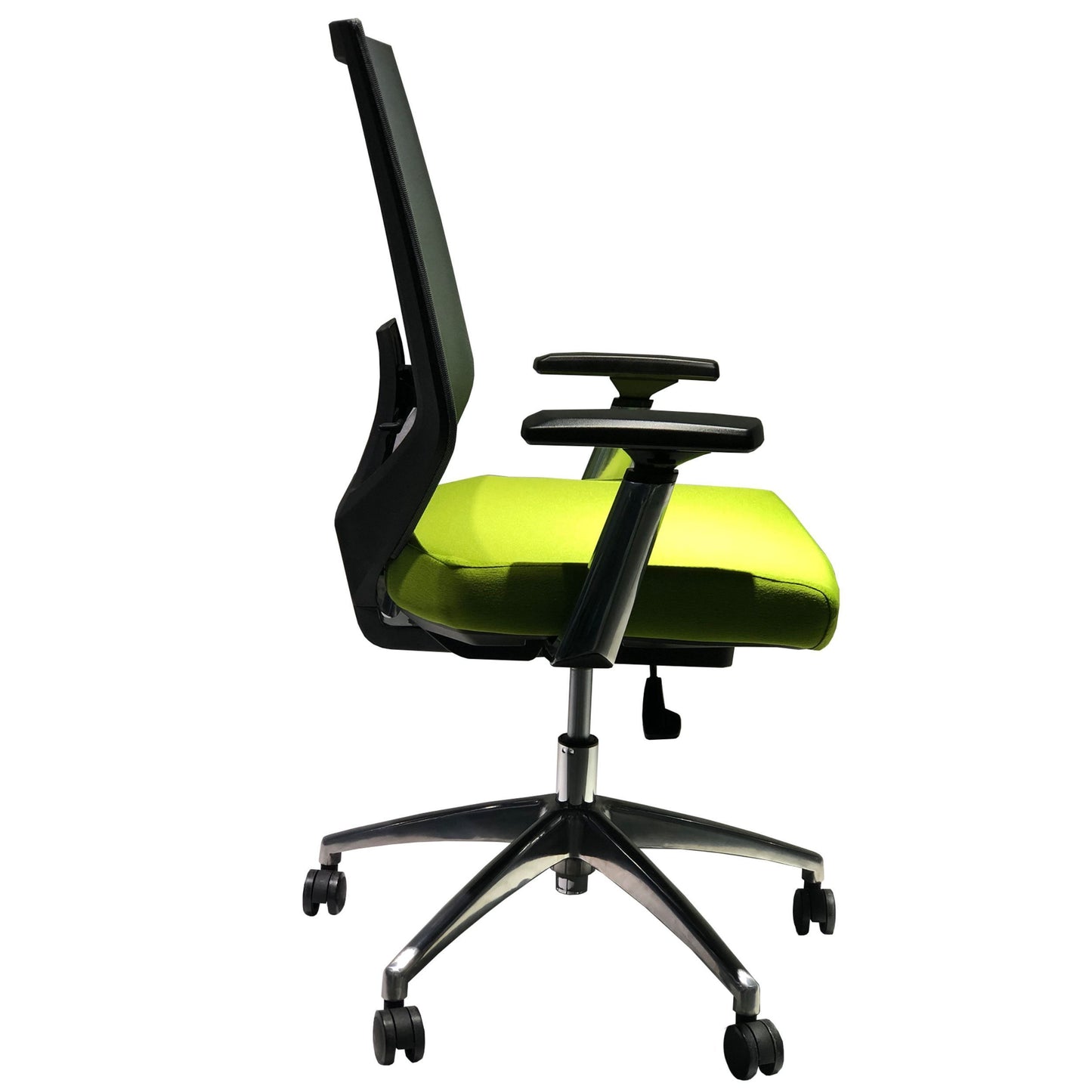 Adjustable Mesh Back Ergonomic Office Swivel Chair with Padded Seat and Casters, Green and Gray