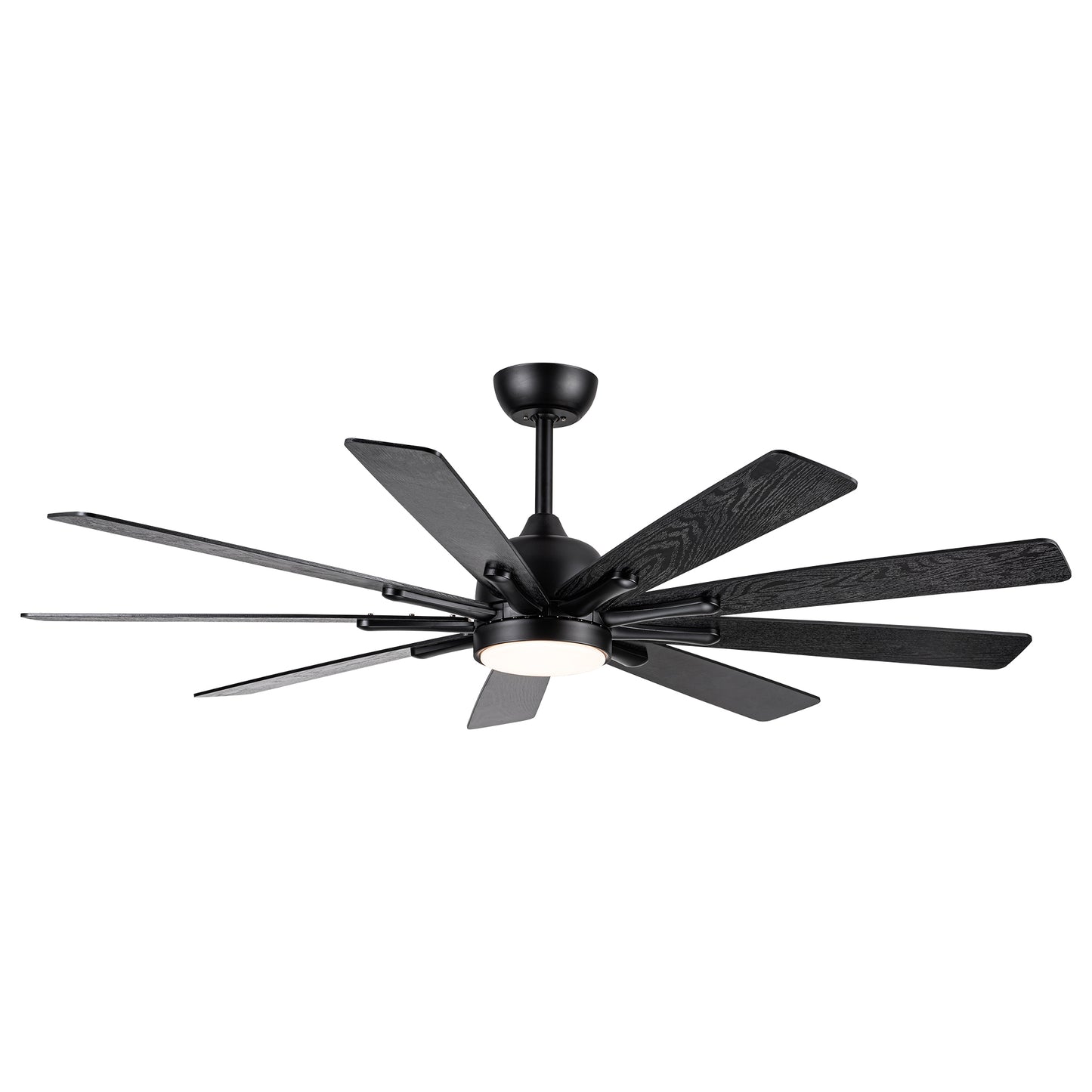 62 Black Ceiling Fan with Remote Control for Modern Farmhouse