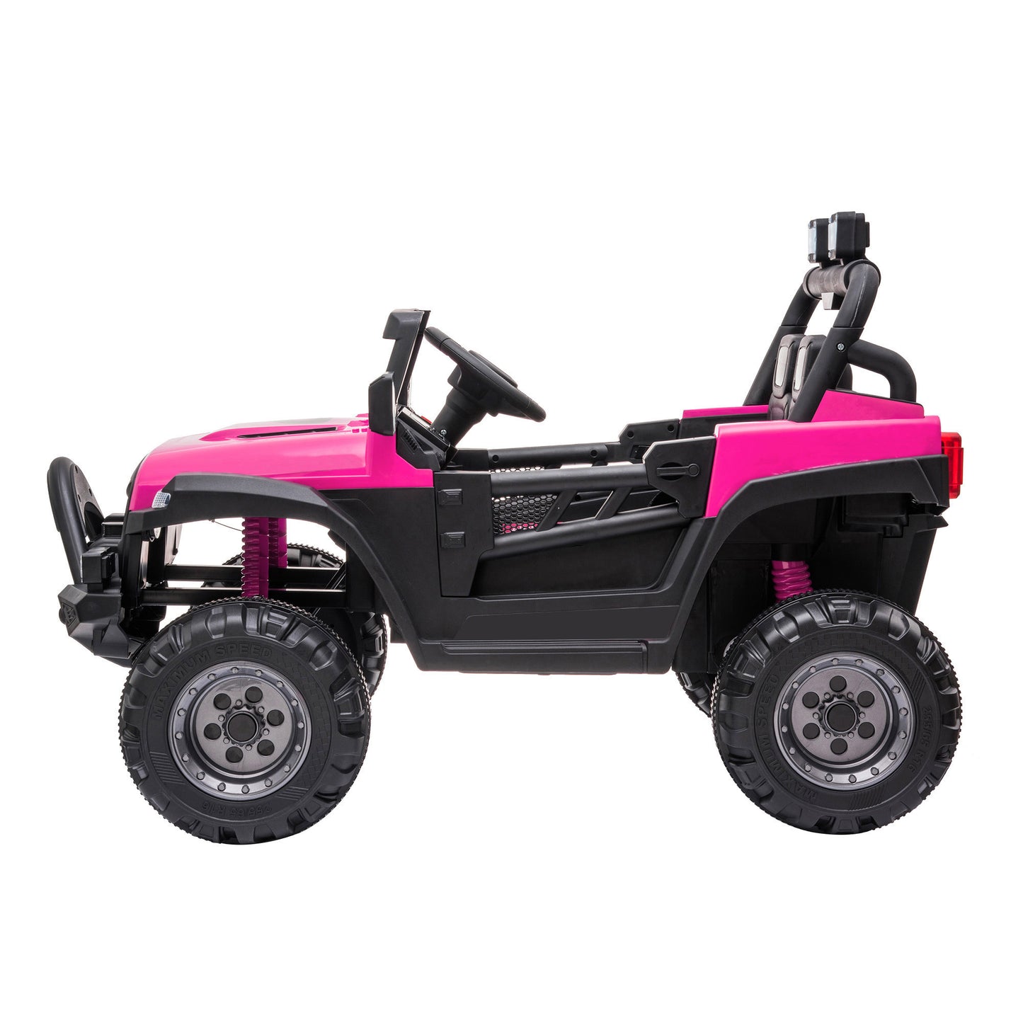 Electric 12V Off-Road Car for Kids with Remote Control, Lights, Music, and Suspension