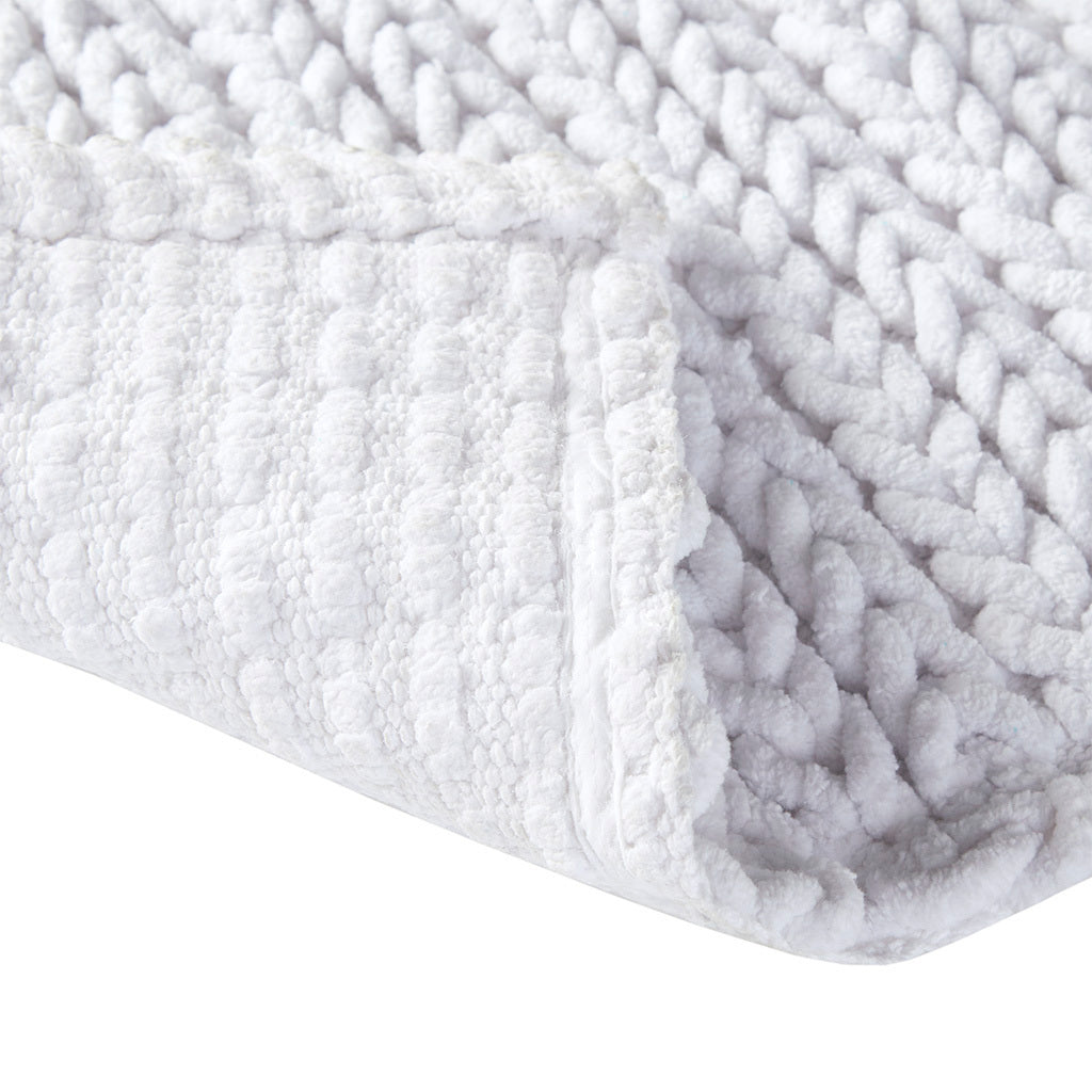 Soft and Plush 100% Cotton Woven Bathroom Rug