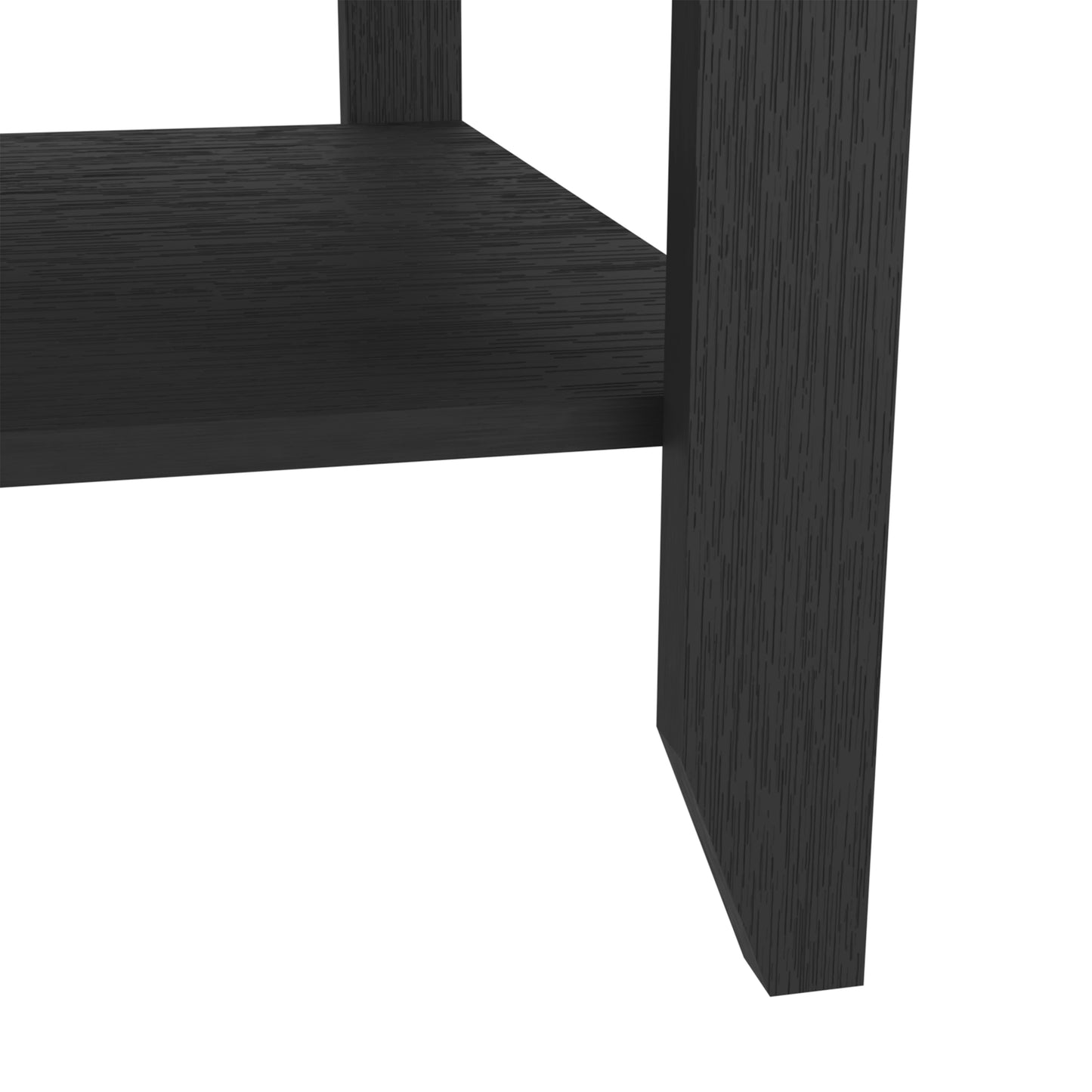 San Jose Coffee Table with Black Wengue Finish and Storage Shelf