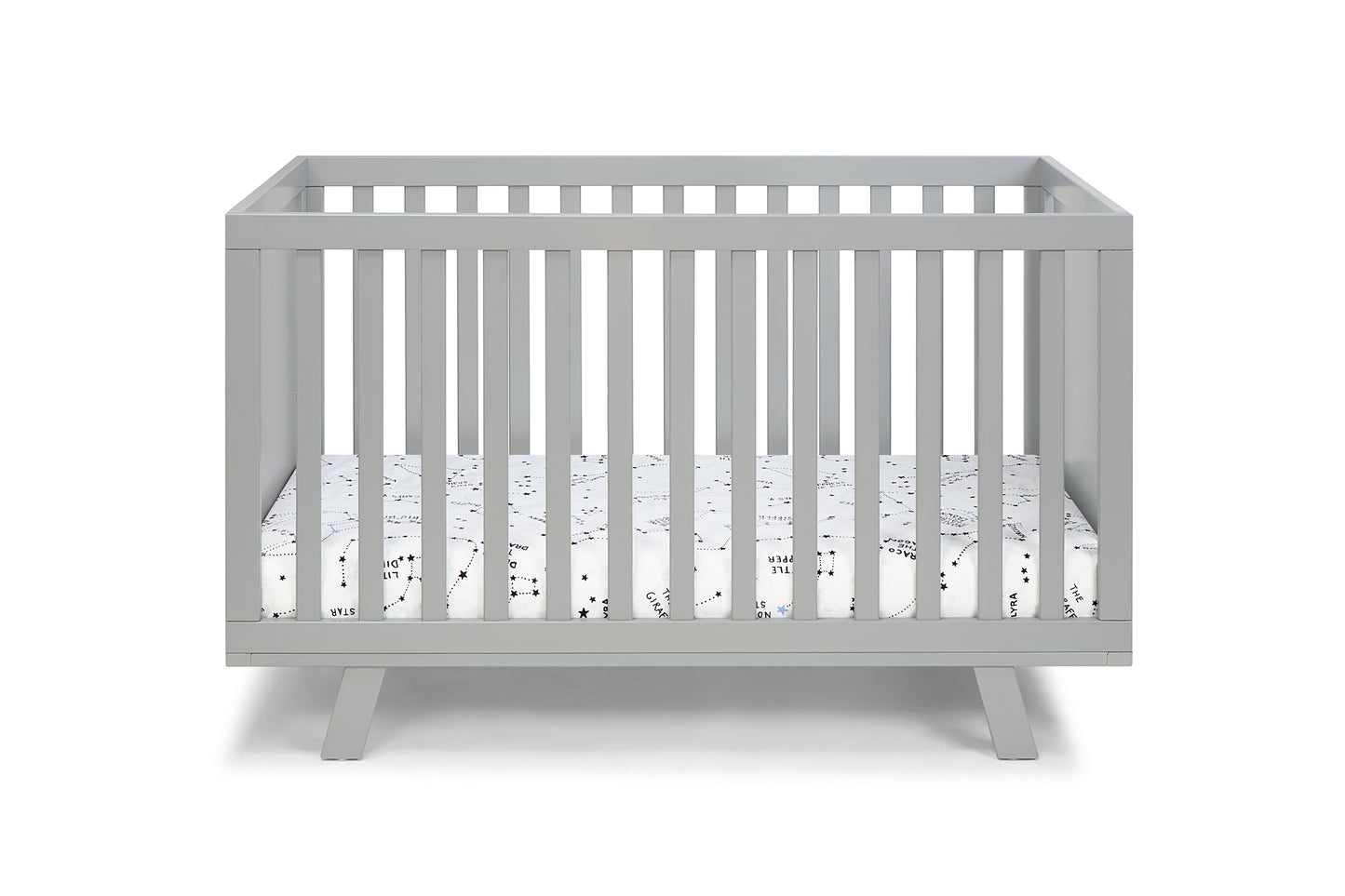 Livia 3-in-1 Convertible Island Crib Gray/Gray