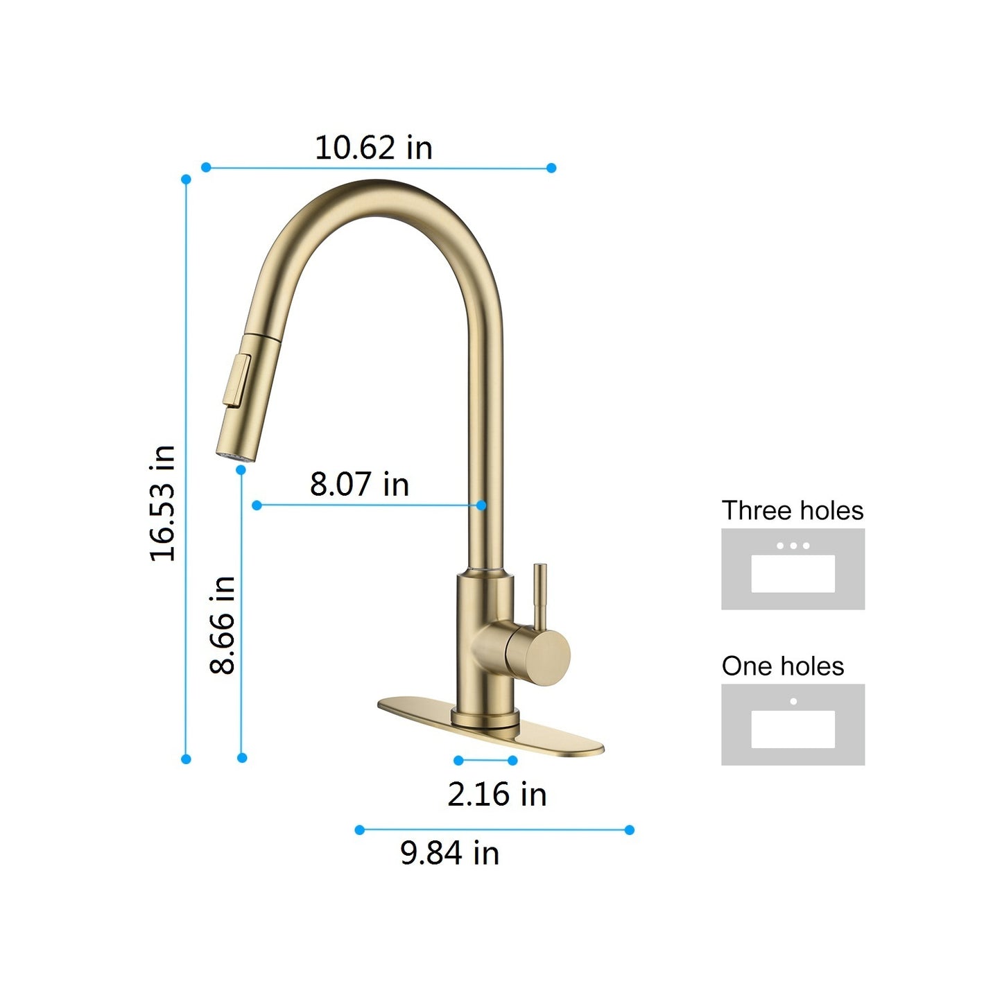 Touch Kitchen Faucet with Pull Down Sprayer