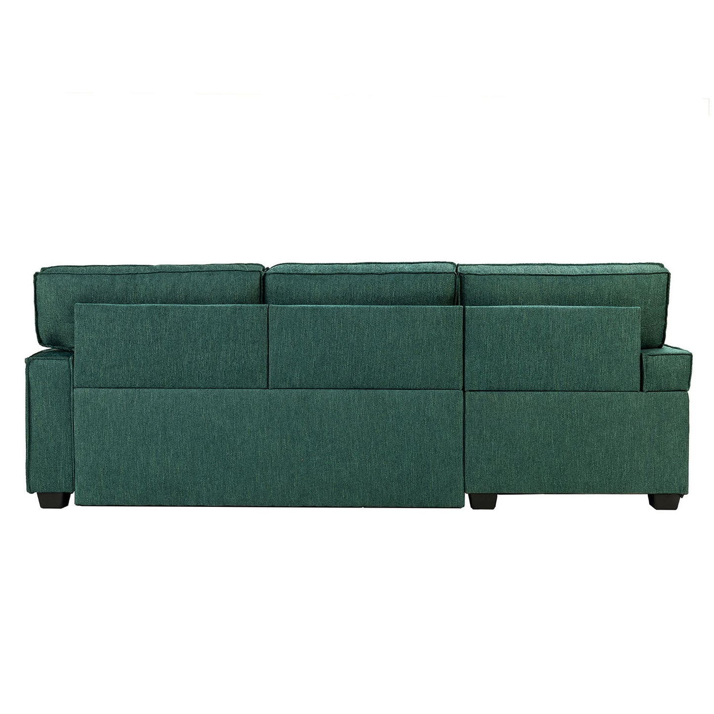 Celadon Pull Out Sleeper Sofa & Chaise-TEAL