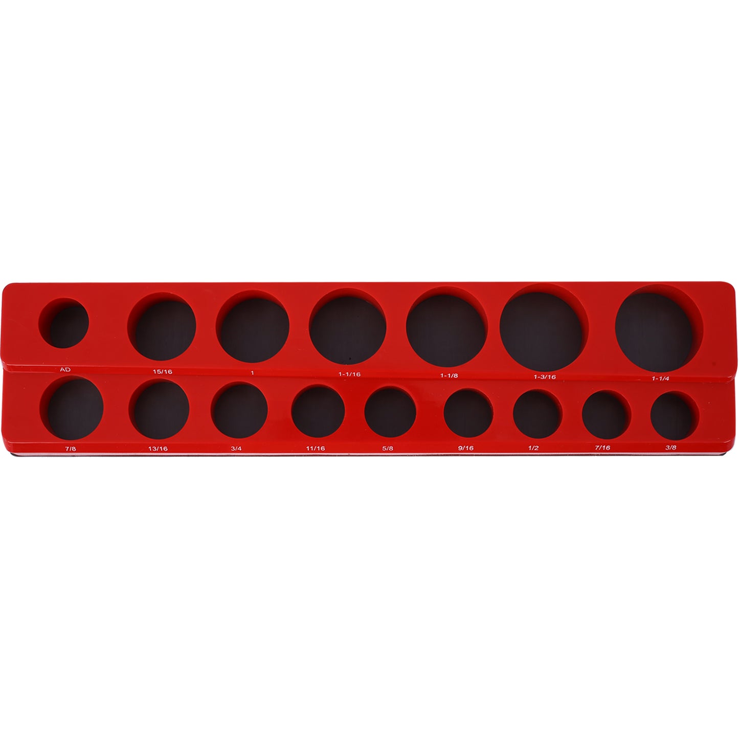 3 Piece SAE Magnetic Socket Organizers, Socket Organizers for Toolboxes, Socket Organizer, Magnetic Socket Holder, Black Tool Box Organizer,red,SAE