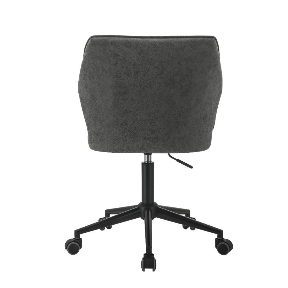 Pakuna Office Chair, Vintage Gray PU & Black 92942