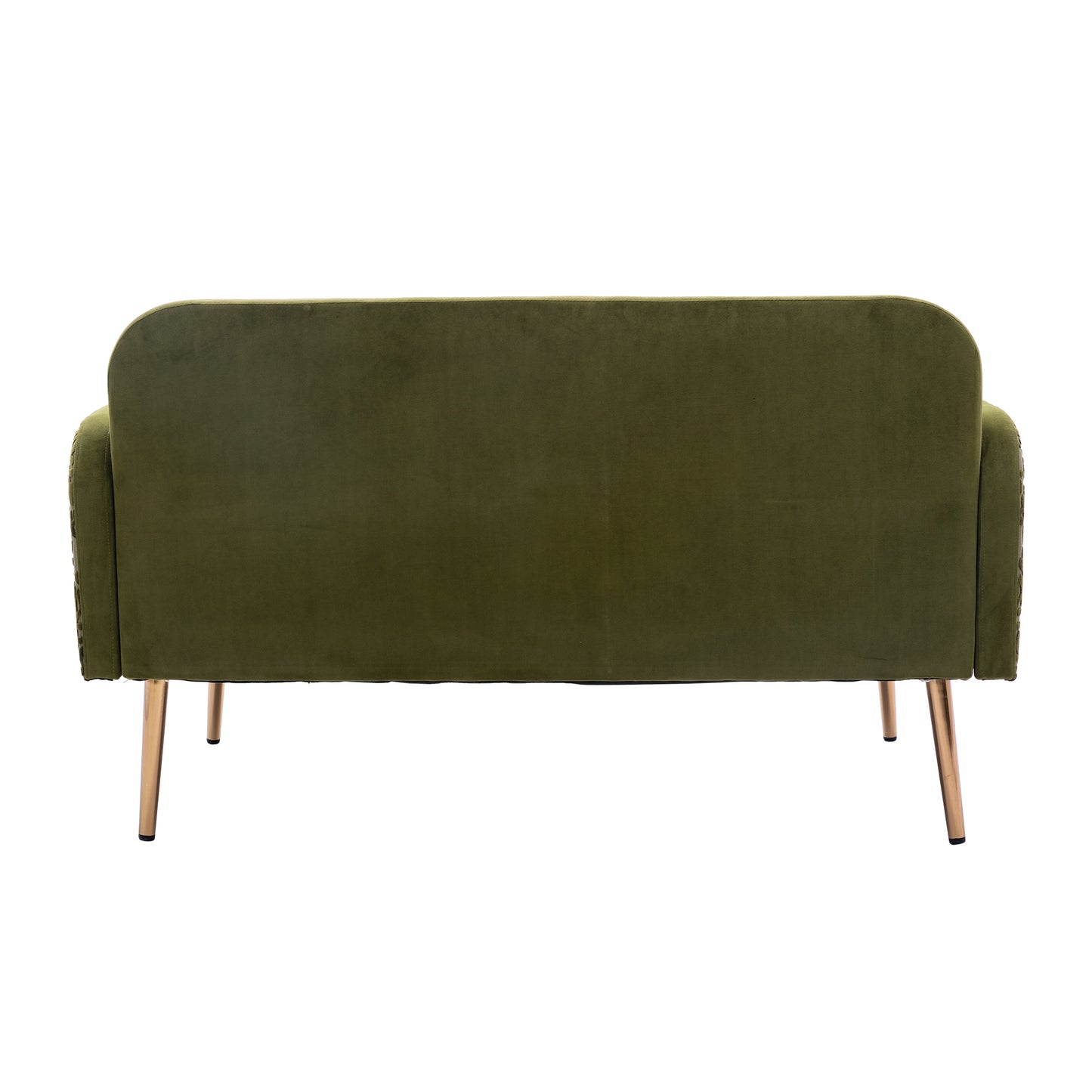 Velvet  Sofa , Accent sofa .loveseat sofa with metal feet