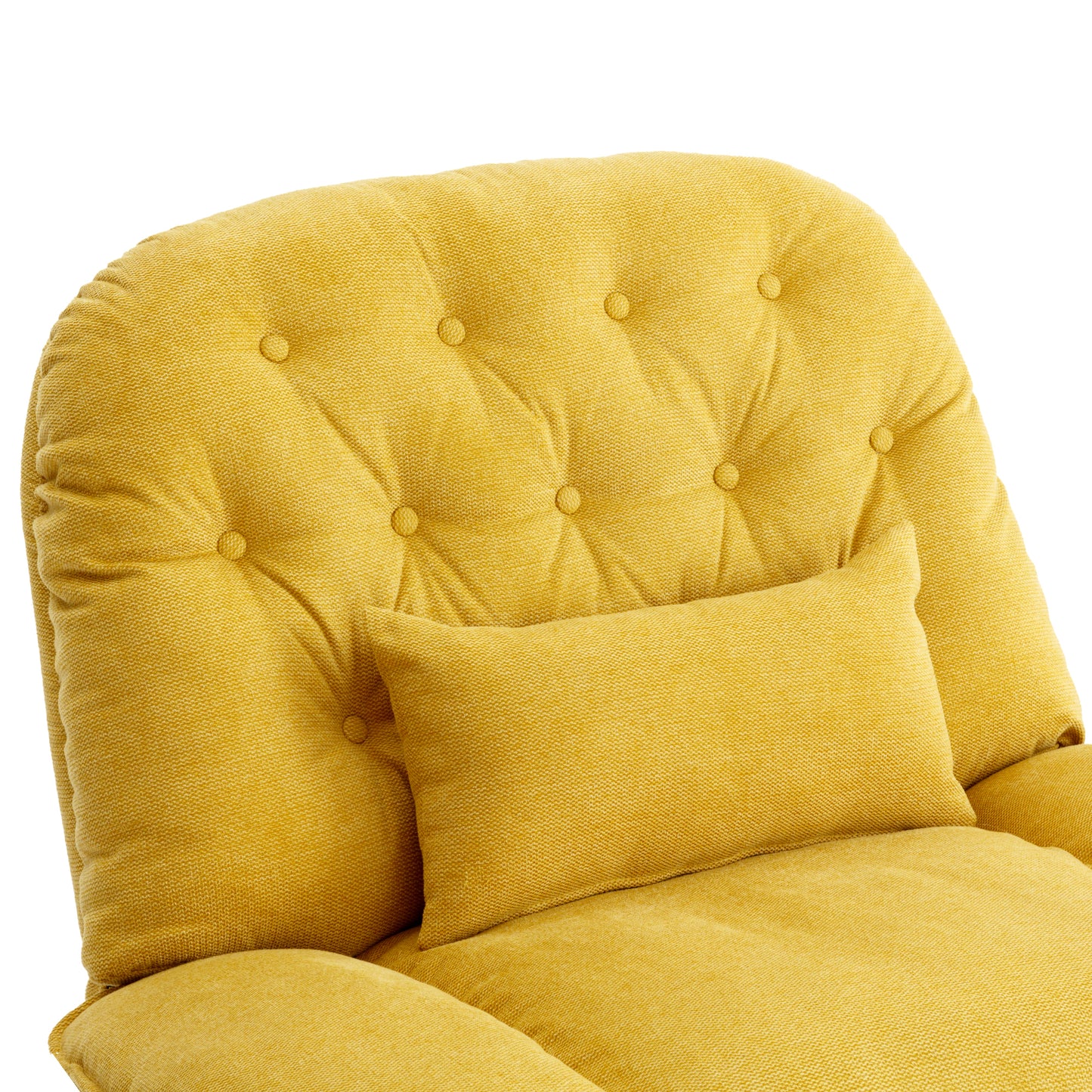 Yellow Power Recliner with Voice Control and Bluetooth Music Player