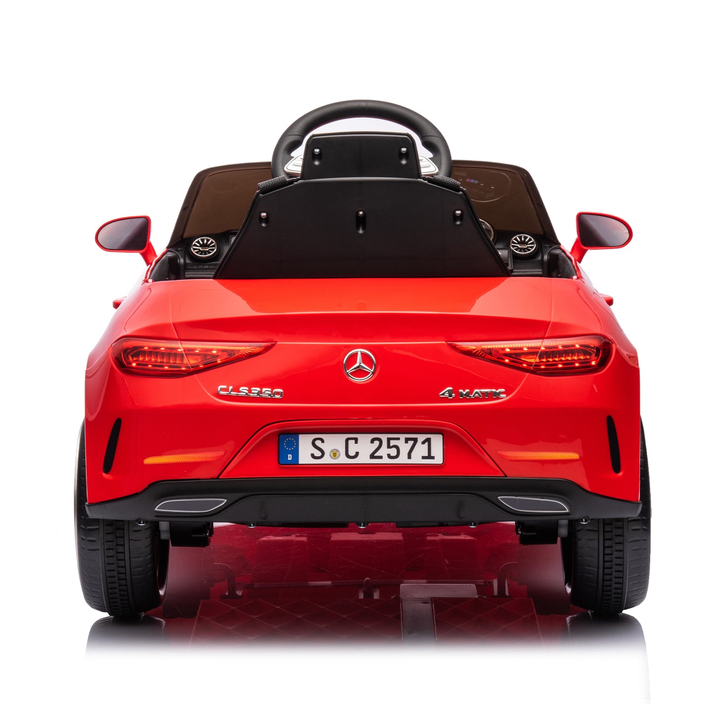 12V Kids Ride On Car w/ Parents Remote Control,Licensed Mercedes-Benz CLS 350 for Kids,Four Wheel Suspension,Power Display,Music,Volume Control,LED Lights,MP3,USB/SD for Kids 37-95 months.