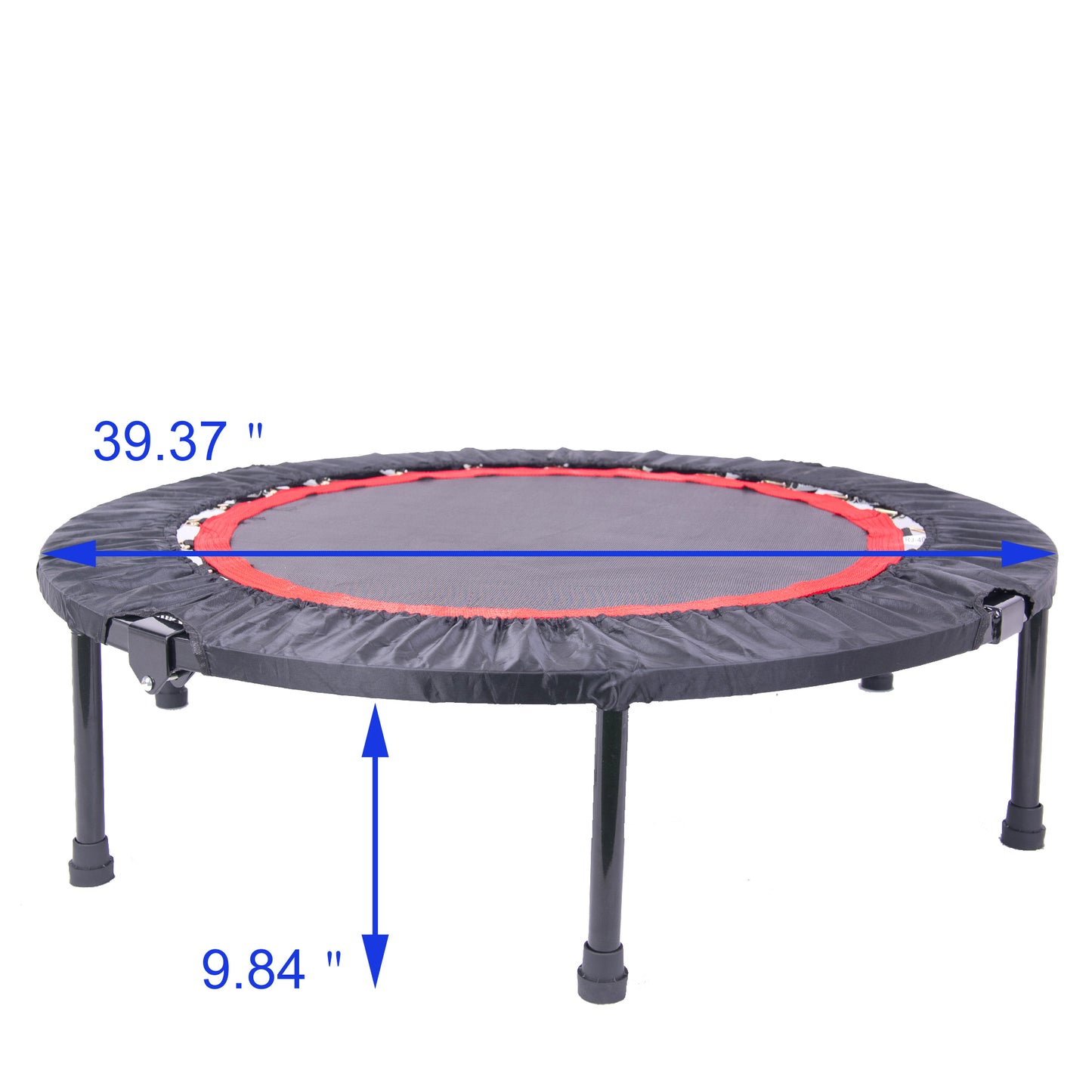 40 Inch Mini Exercise Trampoline for Adults or Kids - Indoor Fitness Rebounder Trampoline with Safety Pad | Max