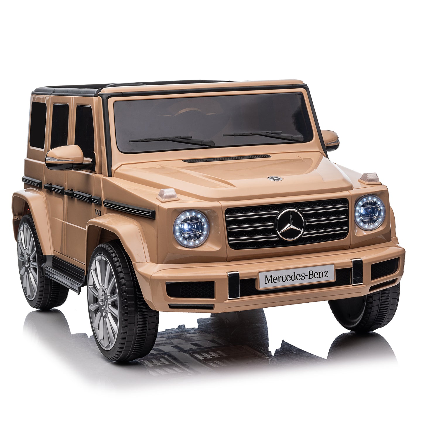 Licensed Mercedes-Benz G500,24V Kids ride on toy 2.4G W/Parents Remote Control,electric car for kids,Three speed adjustable,Power display, USB,MP3 ,Bluetooth,LED light,Three-point safety belt