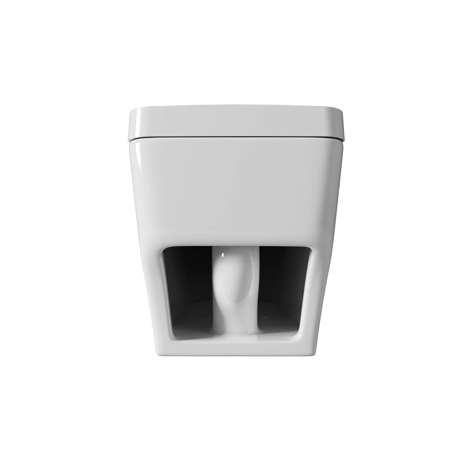 Multifunction U-Shaped Smart Toilet Automatic Flush with Remote Control/Foot Sensor/Night Light