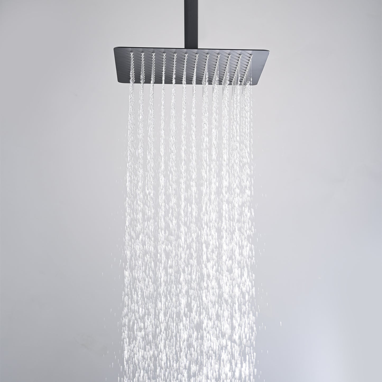 Luxurious 12-Inch Stainless Steel Rain Shower Head with High-Pressure Silicone Nozzle