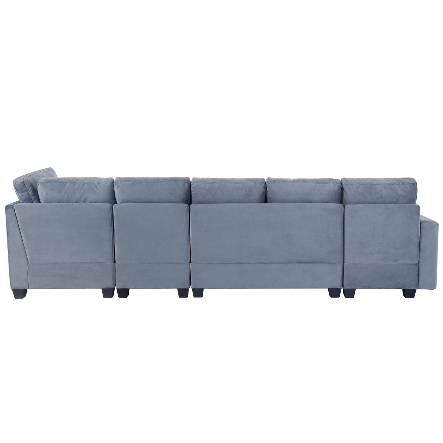 138*57 Modern L shape Sectional Sofa with Convertible Chaise Lounge